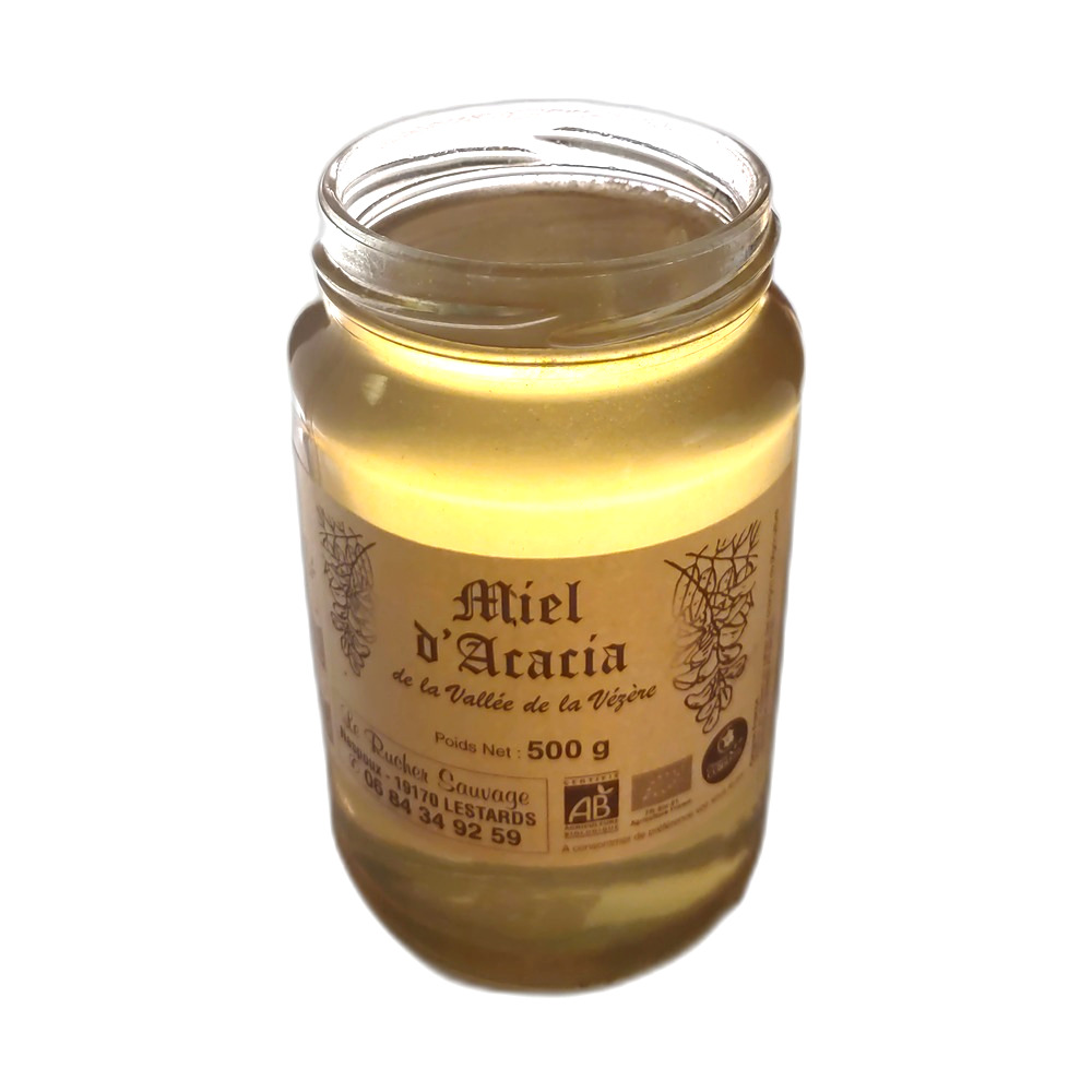 miel-acacia-artisanal-plateau-millevaches-500g miel acacia bio 500g Corrèze - miel bio du Limousin