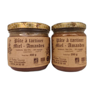 pâte à tartiner miel amande bio 100% artisanale produite en Corrèze - Limousin