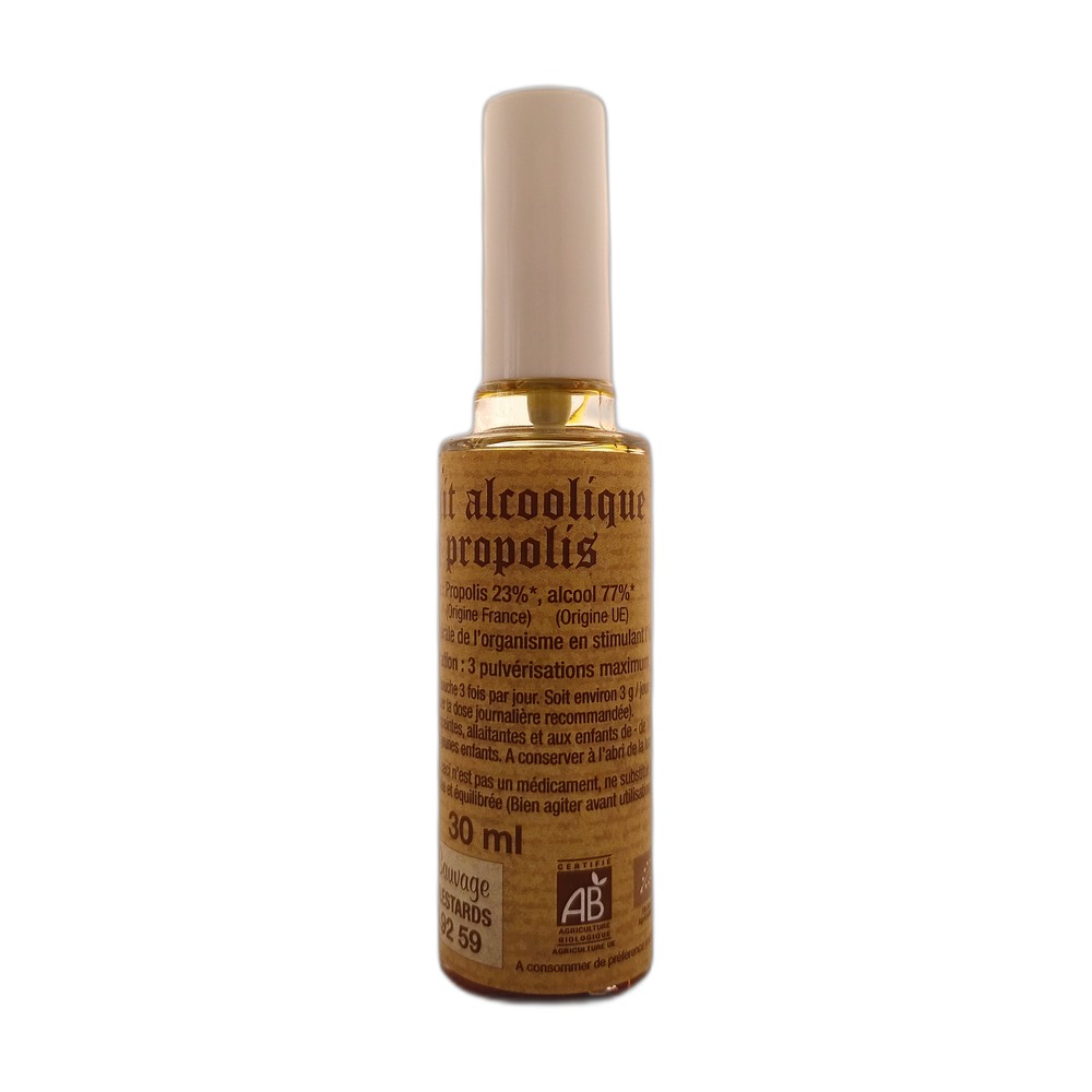 bouclier immunitaire naturel pour l'hiver, propolis de Corrèze Extrait alcoolique de propolis bio